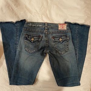 SOLD!! true religion jeans bootcut low waisted